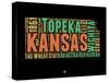 Kansas Word Cloud 1-NaxArt-Stretched Canvas