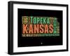 Kansas Word Cloud 1-NaxArt-Framed Art Print