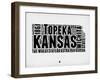Kansas Word Cloud 2-NaxArt-Framed Art Print