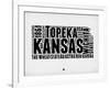 Kansas Word Cloud 2-NaxArt-Framed Art Print