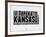 Kansas Word Cloud 2-NaxArt-Framed Art Print