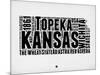 Kansas Word Cloud 2-NaxArt-Mounted Art Print