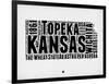 Kansas Word Cloud 2-NaxArt-Framed Art Print