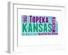 Kansas Word Cloud Map-NaxArt-Framed Art Print