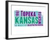 Kansas Word Cloud Map-NaxArt-Framed Art Print