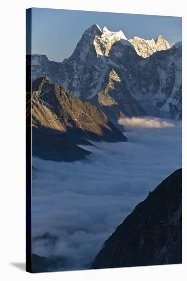 Kantega, 6685 Metres, Dudh Kosi Valley, Solu Khumbu (Everest) Region, Nepal, Himalayas, Asia-Ben Pipe-Stretched Canvas