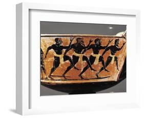 Kantharos Depicting Athletes Running-null-Framed Giclee Print