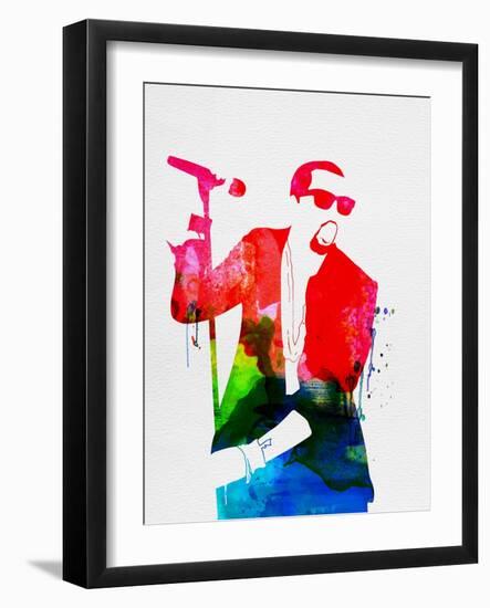 Kanye Watercolor-Lana Feldman-Framed Art Print