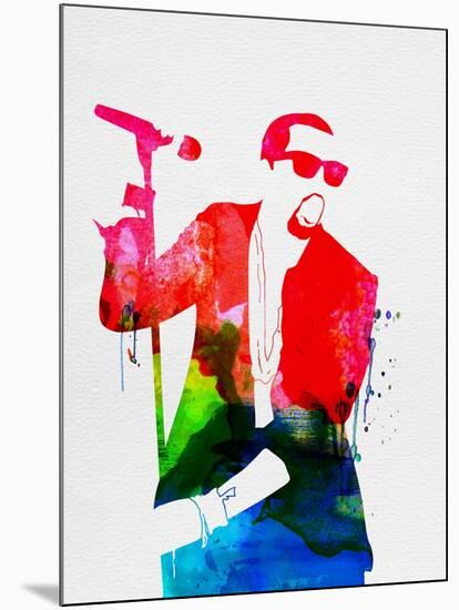 Kanye Watercolor-Lana Feldman-Mounted Art Print