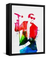 Kanye Watercolor-Lana Feldman-Framed Stretched Canvas