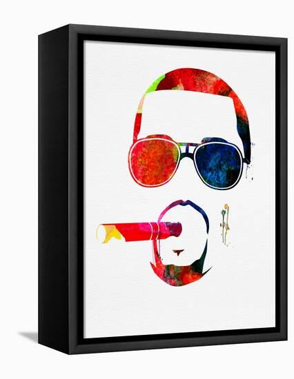 Kanye Watercolor-Lana Feldman-Framed Stretched Canvas