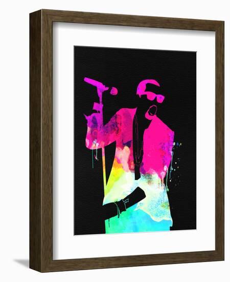 Kanye Watercolor-Lana Feldman-Framed Art Print