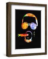 Kanye Watercolor-Lana Feldman-Framed Art Print