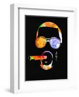 Kanye Watercolor-Lana Feldman-Framed Art Print