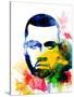 Kanye West Watercolor-Jack Hunter-Stretched Canvas