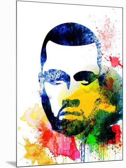 Kanye West Watercolor-Jack Hunter-Mounted Art Print