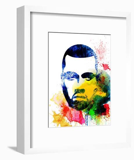 Kanye West Watercolor-Jack Hunter-Framed Art Print