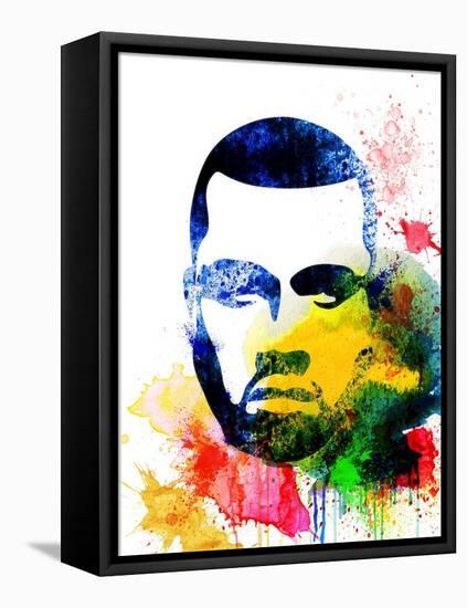 Kanye West Watercolor-Jack Hunter-Framed Stretched Canvas