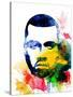 Kanye West Watercolor-Jack Hunter-Stretched Canvas