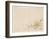 Kanzan and Jittoku with a Sleeping Tiger, C.1854-59-Mori Jiho-Framed Giclee Print