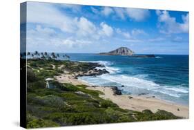 Kaohikaipu Island and Kaupo Beach, Oahu, Hawaii, United States of America, Pacific-Michael-Stretched Canvas