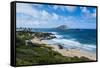 Kaohikaipu Island and Kaupo Beach, Oahu, Hawaii, United States of America, Pacific-Michael-Framed Stretched Canvas