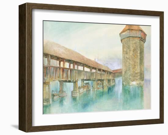 Kapelbrucke, Lucerne, 19th Century-John Ruskin-Framed Giclee Print