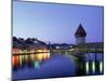 Kapellbrucke, Chapel Bridge, Canton Luzern-Angelo Cavalli-Mounted Premium Photographic Print