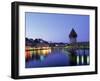 Kapellbrucke, Chapel Bridge, Canton Luzern-Angelo Cavalli-Framed Photographic Print