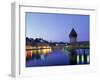 Kapellbrucke, Chapel Bridge, Canton Luzern-Angelo Cavalli-Framed Photographic Print