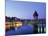 Kapellbrucke, Chapel Bridge, Canton Luzern-Angelo Cavalli-Mounted Photographic Print