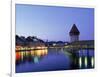 Kapellbrucke, Chapel Bridge, Canton Luzern-Angelo Cavalli-Framed Photographic Print