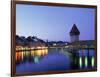 Kapellbrucke, Chapel Bridge, Canton Luzern-Angelo Cavalli-Framed Photographic Print