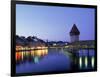 Kapellbrucke, Chapel Bridge, Canton Luzern-Angelo Cavalli-Framed Photographic Print