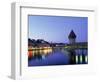 Kapellbrucke, Chapel Bridge, Canton Luzern-Angelo Cavalli-Framed Photographic Print