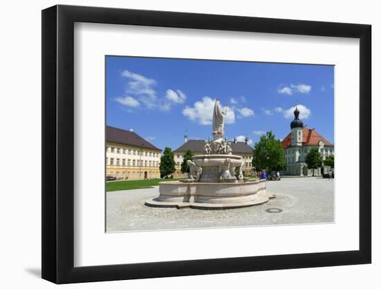 Kapellplatz Square with Town Hall, Altoetting, Upper Bavaria, Bavaria, Germany, Europe-Hans-Peter Merten-Framed Photographic Print