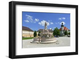 Kapellplatz Square with Town Hall, Altoetting, Upper Bavaria, Bavaria, Germany, Europe-Hans-Peter Merten-Framed Photographic Print