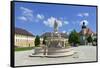 Kapellplatz Square with Town Hall, Altoetting, Upper Bavaria, Bavaria, Germany, Europe-Hans-Peter Merten-Framed Stretched Canvas