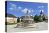 Kapellplatz Square with Town Hall, Altoetting, Upper Bavaria, Bavaria, Germany, Europe-Hans-Peter Merten-Stretched Canvas