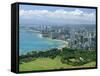 Kapiolani Park and City of Waikiki, Oahu, Hawaii, USA, Pacific-Robert Francis-Framed Stretched Canvas