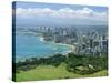 Kapiolani Park and City of Waikiki, Oahu, Hawaii, USA, Pacific-Robert Francis-Stretched Canvas