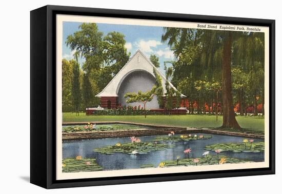 Kapiolani Park, Honolulu, Hawaii-null-Framed Stretched Canvas