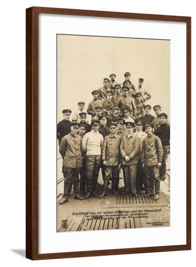Kapitän König,Offiziere, U Boot Deutschland, Npg 5659--Framed Giclee Print
