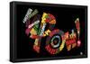 Kapow Comic Book Text Poster-null-Framed Poster