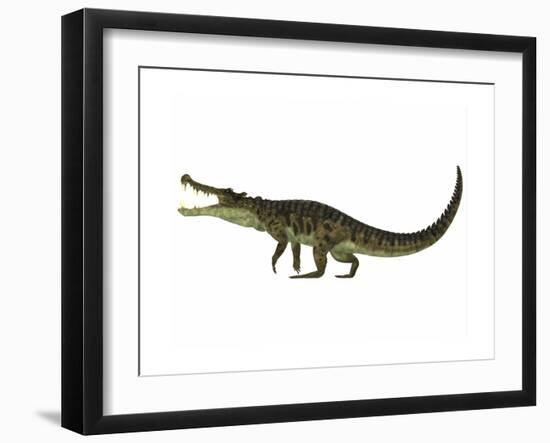 Kaprosuchus Is an Extinct Genus of Crocodile-null-Framed Art Print