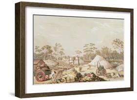 Kapunda Coppermine from the 'South Australia Illustrated', C.1846-George French Angas-Framed Giclee Print