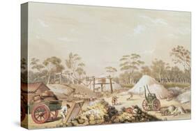 Kapunda Coppermine from the 'South Australia Illustrated', C.1846-George French Angas-Stretched Canvas