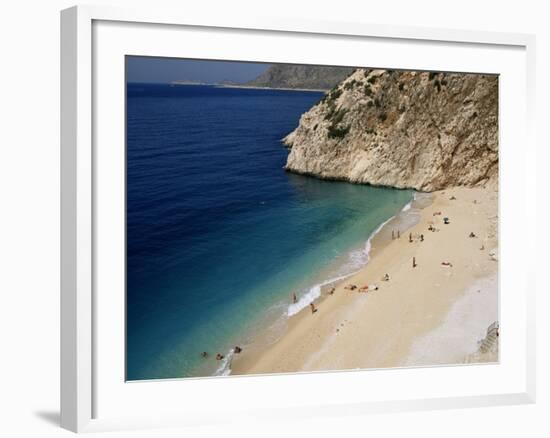 Kaputas Beach, Between Kalkan and Kas, Anatolia, Turkey, Eurasia-Michael Short-Framed Photographic Print