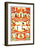 Kar-Mi and the Great Victorina Troupe Originators-null-Framed Art Print