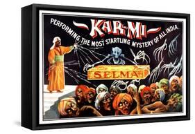 Kar-Mi Performing the Most Startling Mystery of All India-null-Framed Stretched Canvas